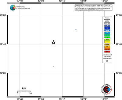 Mappa EMS - territori località