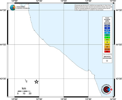 Mappa EMS - territori località