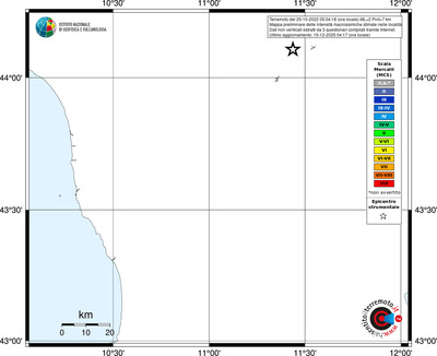 Mappa MCS - territori località