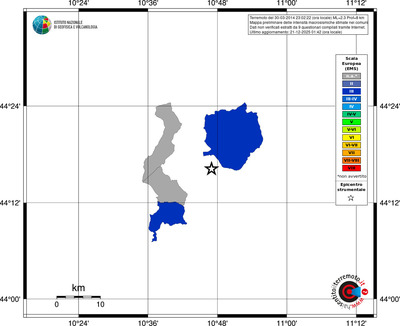 Mappa EMS - territori comuni