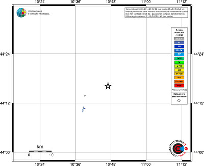 Mappa MCS - territori località