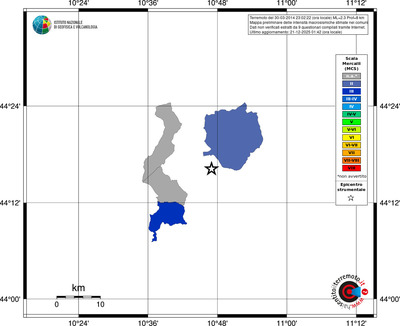 Mappa MCS - territori comuni