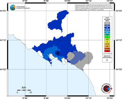 Mappa EMS - territori comuni