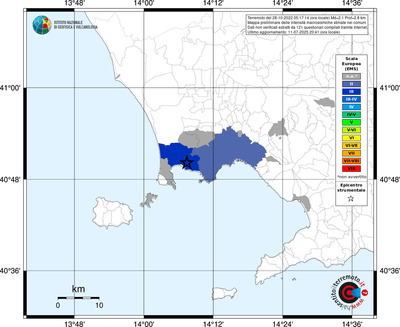 Mappa EMS - territori comunali