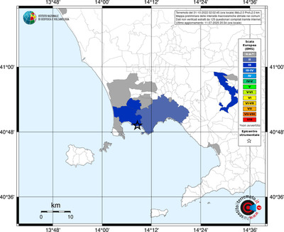 Mappa EMS - territori comunali