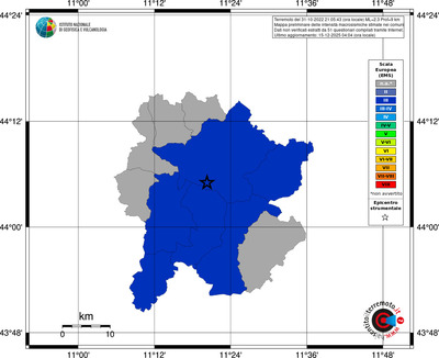 Mappa EMS - territori comuni