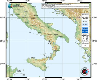 Mappa comuni con almeno 3 questionari