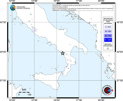 Mappa territorio comunale con almeno 3 questionari