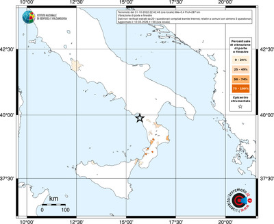 Mappa territorio comunale con almeno 3 questionari