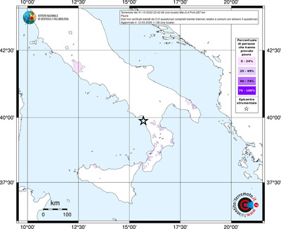 Mappa territorio comunale con almeno 3 questionari