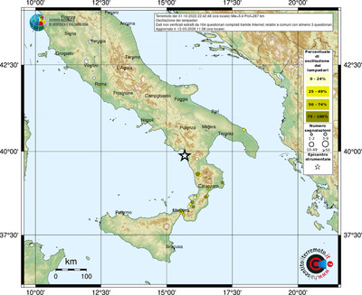 Mappa comuni con almeno 3 questionari