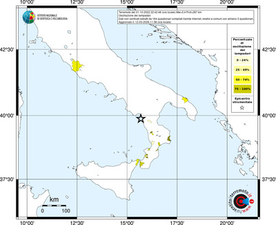Mappa territorio comunale con almeno 3 questionari