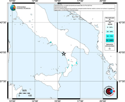 Mappa territorio comunale con almeno 3 questionari