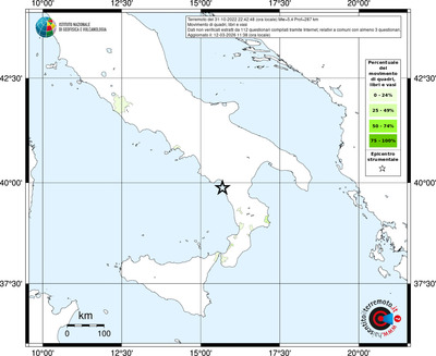 Mappa territorio comunale con almeno 3 questionari