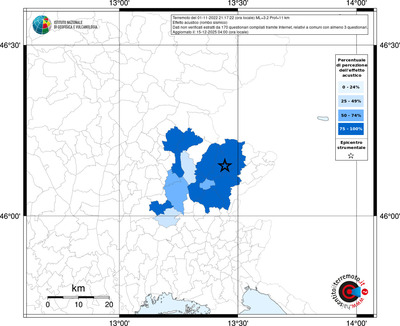 Mappa territorio comunale con almeno 3 questionari