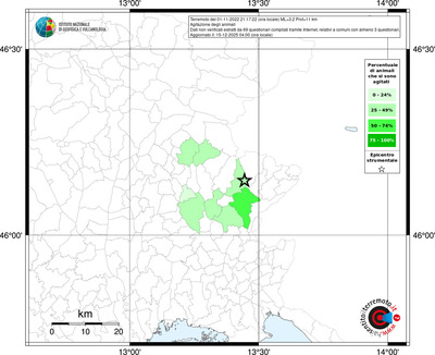 Mappa territorio comunale con almeno 3 questionari