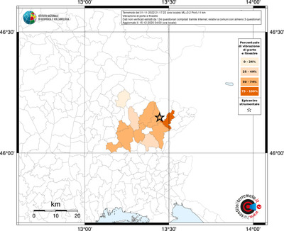 Mappa territorio comunale con almeno 3 questionari