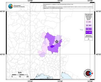 Mappa territorio comunale con almeno 3 questionari