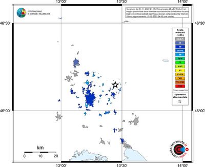 Mappa MCS - territori località