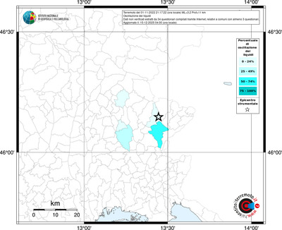 Mappa territorio comunale con almeno 3 questionari