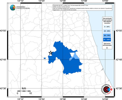 Mappa territorio comunale con almeno 3 questionari