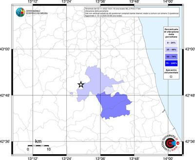 Mappa territorio comunale con almeno 3 questionari