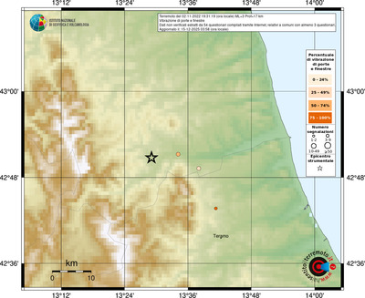Mappa comuni con almeno 3 questionari