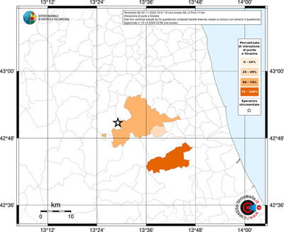 Mappa territorio comunale con almeno 3 questionari