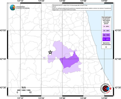 Mappa territorio comunale con almeno 3 questionari