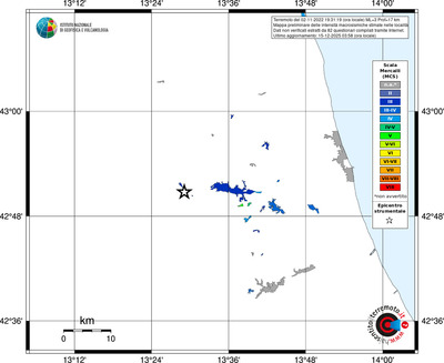 Mappa MCS - territori località