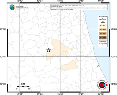 Mappa territorio comunale con almeno 3 questionari