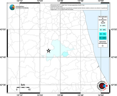 Mappa territorio comunale con almeno 3 questionari