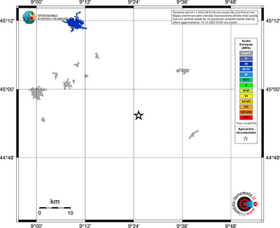 Mappa EMS - territori località