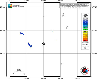 Mappa EMS - territori località