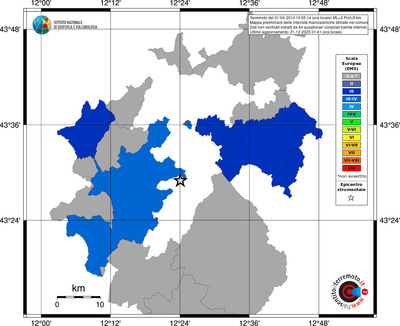 Mappa EMS - territori comuni