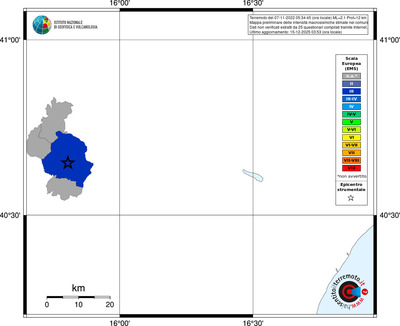Mappa EMS - territori comuni