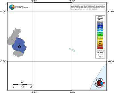 Mappa MCS - territori comuni