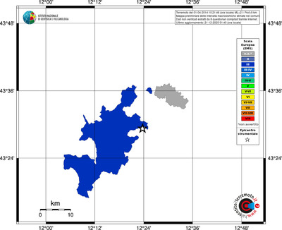 Mappa EMS - territori comuni