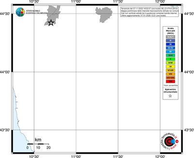 Mappa MCS - territori comuni