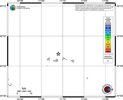 Mappa EMS - territori località