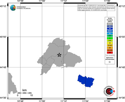 Mappa EMS - territori comuni