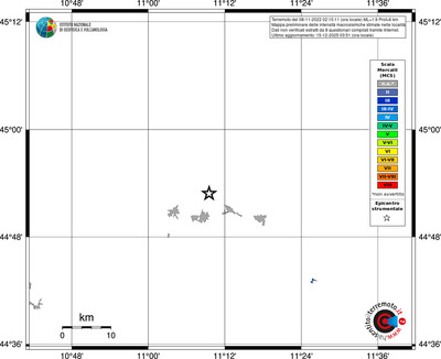 Mappa MCS - territori località