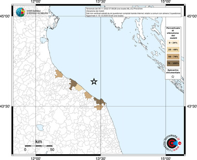 Mappa territorio comunale con almeno 3 questionari