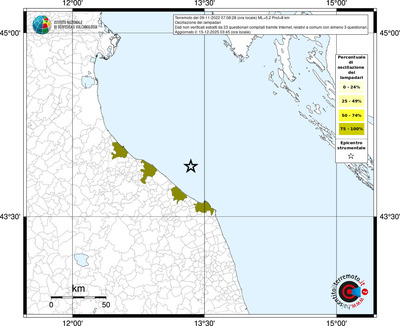 Mappa territorio comunale con almeno 3 questionari