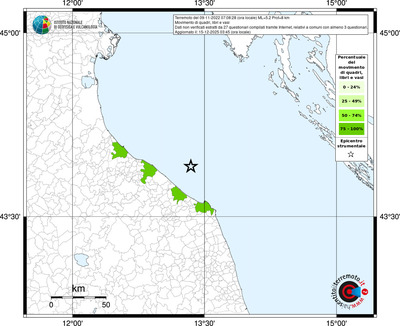 Mappa territorio comunale con almeno 3 questionari