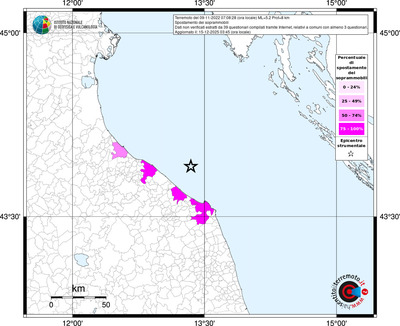 Mappa territorio comunale con almeno 3 questionari