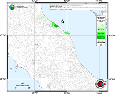 Mappa territorio comunale con almeno 3 questionari