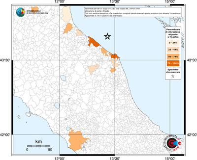 Mappa territorio comunale con almeno 3 questionari