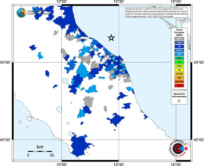 Mappa EMS - territori comuni