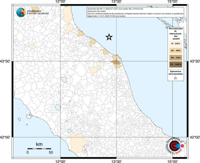 Mappa territorio comunale con almeno 3 questionari